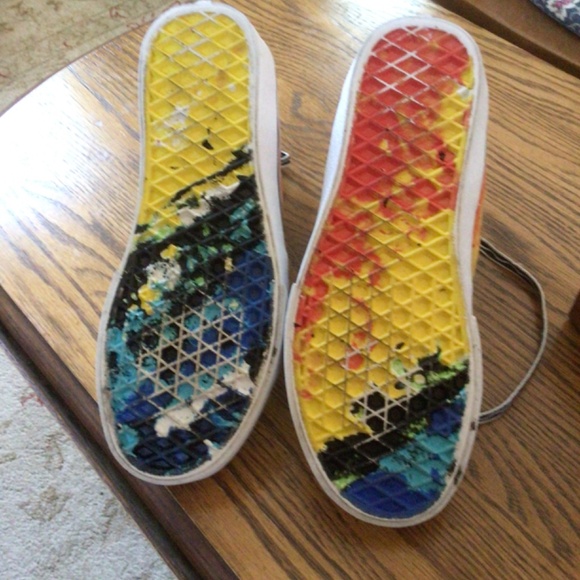 Vans Off the Wall X Crayola  SK-8 Hi Mashup Melt sz Womens 5.5 - Picture 7 of 8